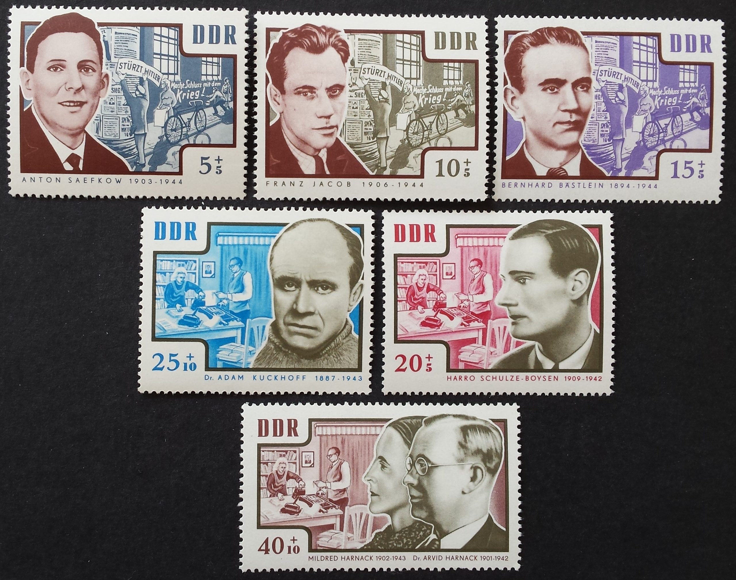 Vokietijos Demokratinė Respublika (VDR), pilna serija, MiNr 1014-1019 MNH**