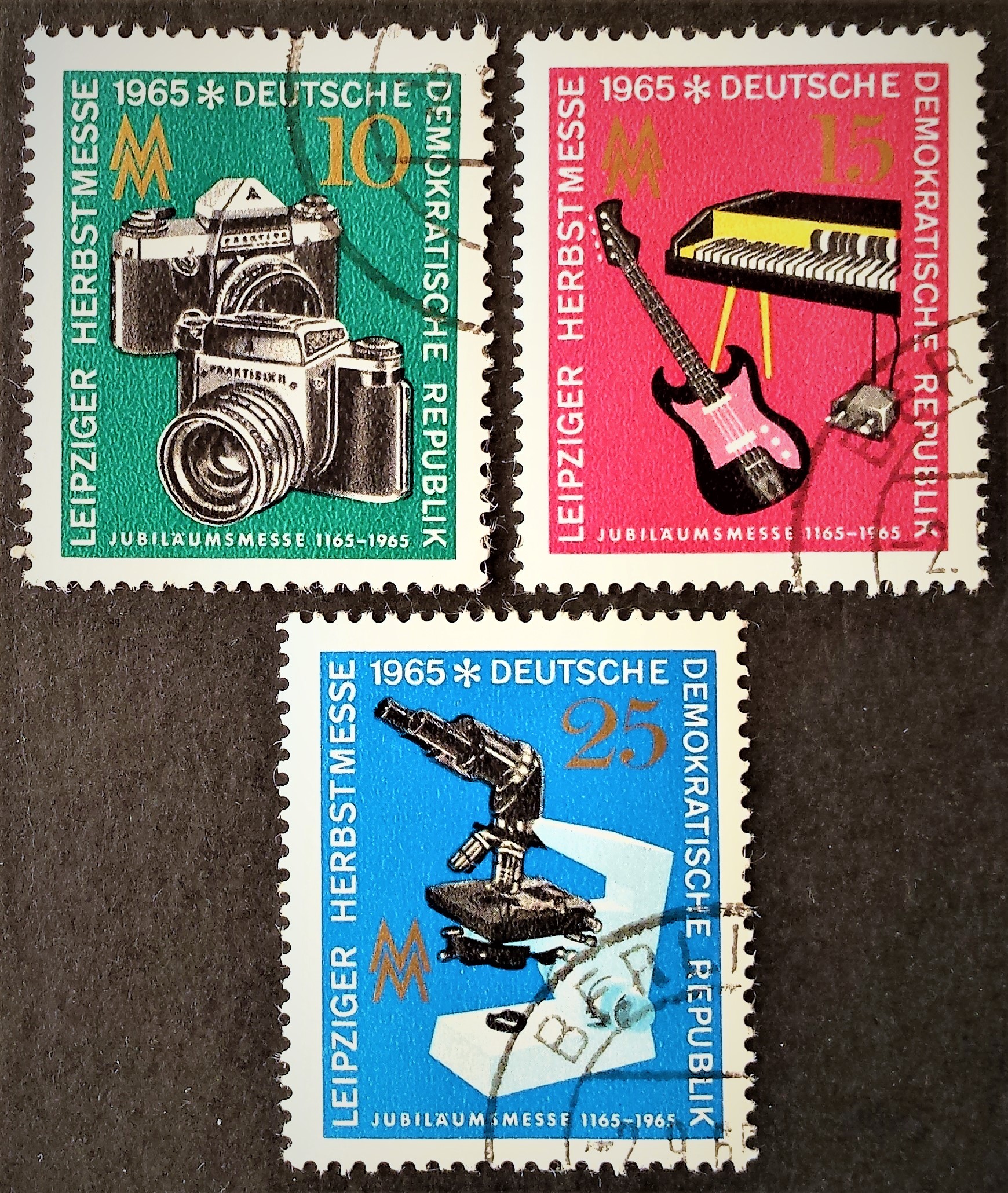 Vokietijos Demokratinė Respublika (VDR), pilna serija MiNr 1130-1132 Used (O)