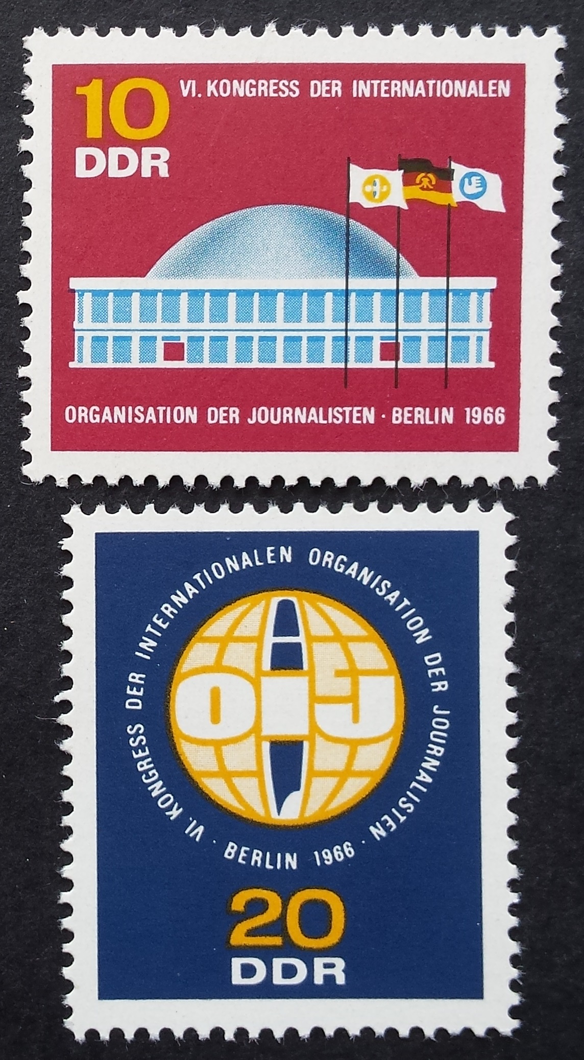 Vokietijos Demokratinė Respublika (VDR), pilna serija MiNr 1212-1213 MNH**