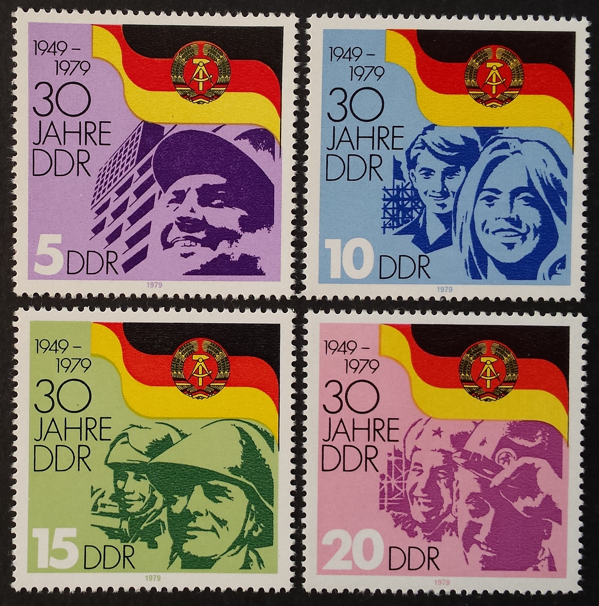 Vokietijos Demokratinė Respublika (VDR), pilna serija, MiNr 2458-2461 MNH**