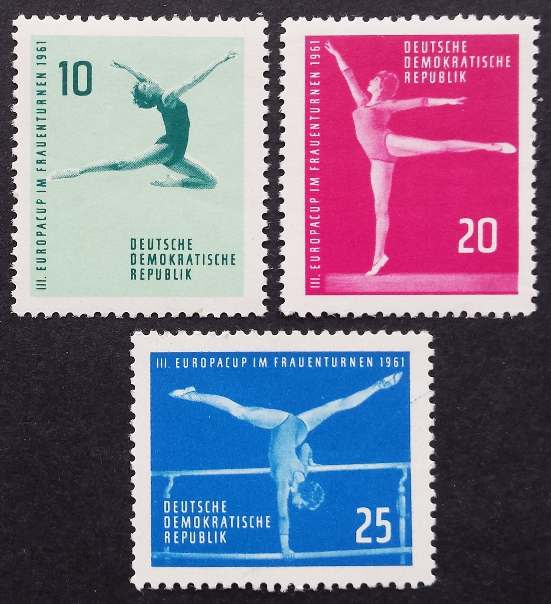 Vokietijos Demokratinė Respublika (VDR), pilna serija, MiNr 830-832 MNH**