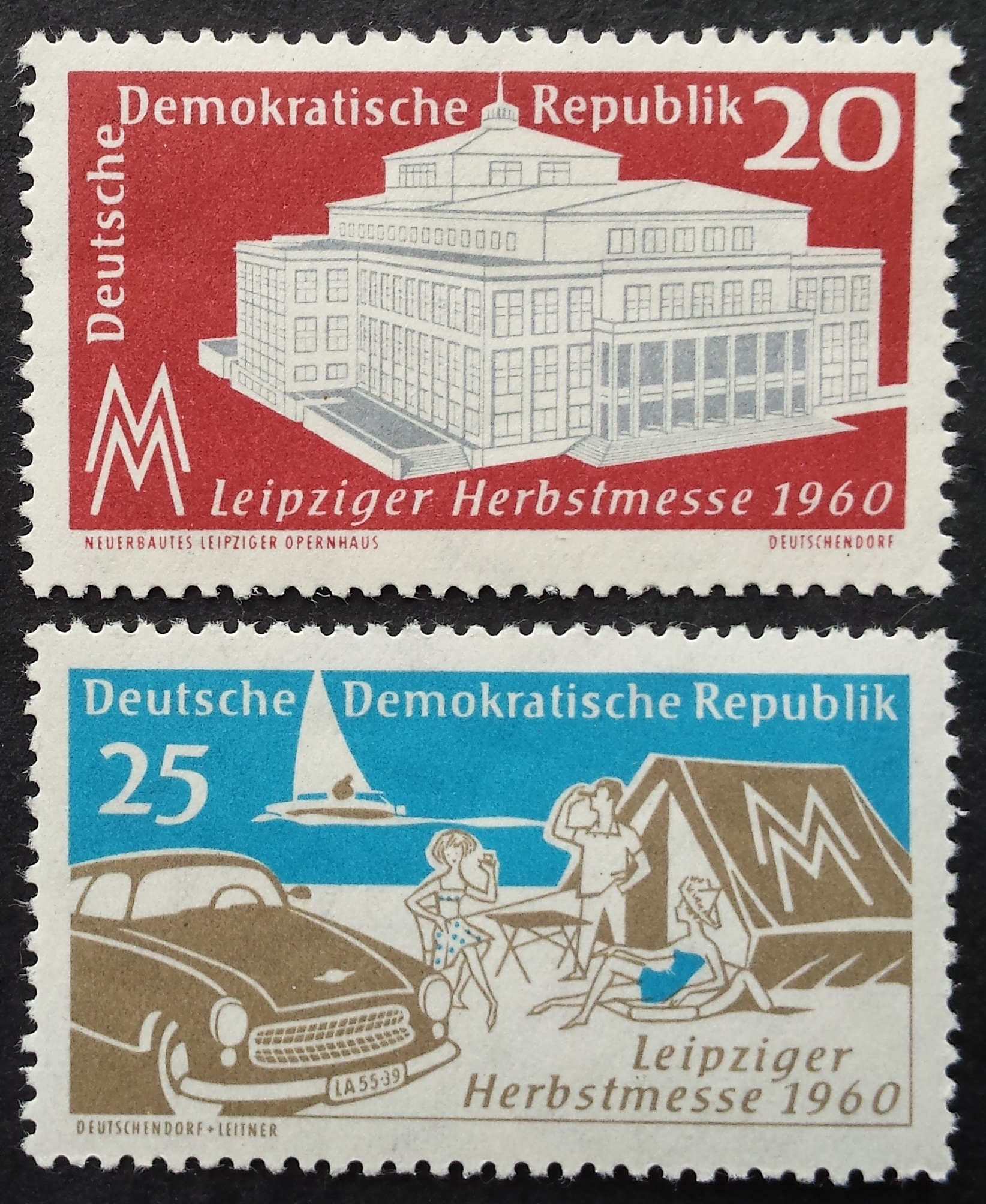 Vokietijos Demokratinė Respublika (VDR), pilna serija MiNr 781-782 MNH**