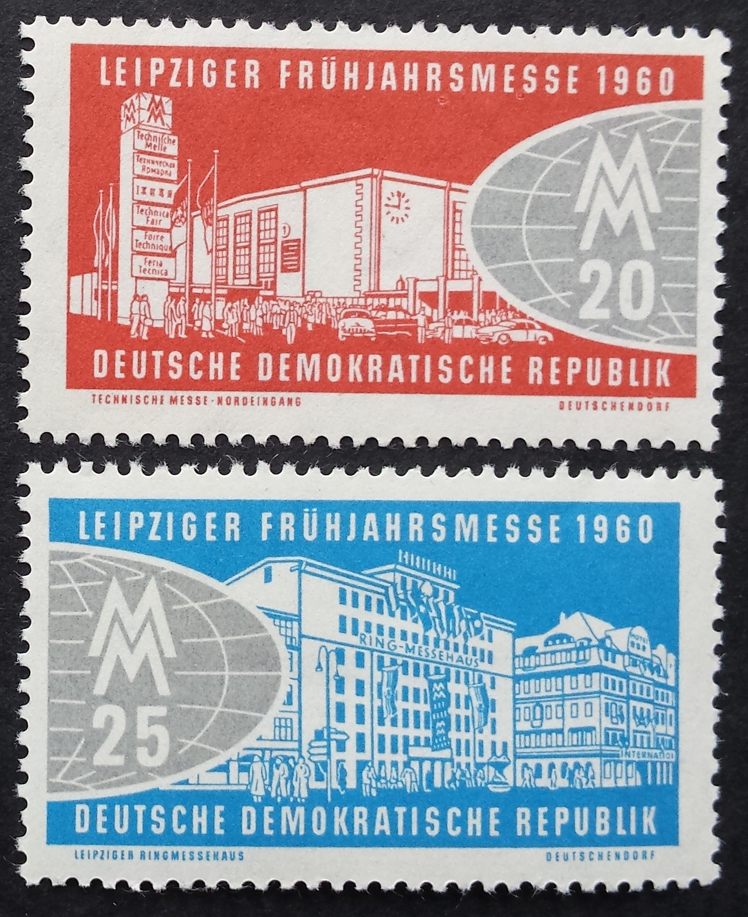 Vokietijos Demokratinė Respublika (VDR), pilna serija MiNr 750-751 MNH**