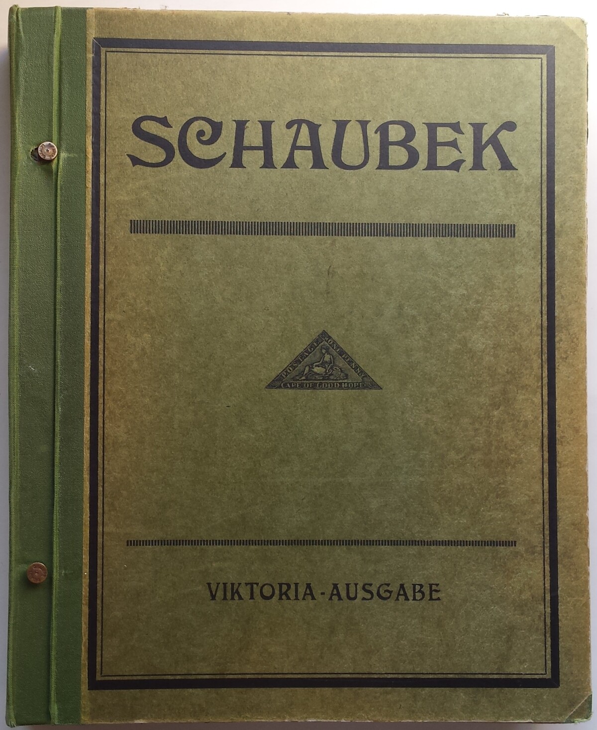 Antikvarinis albumas pašto ženklams, Schaubek Viktoria 20-asis leidimas