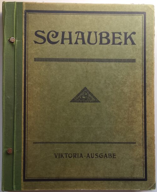 Antikvarinis albumas pašto ženklams, Schaubek Viktoria 20-asis leidimas