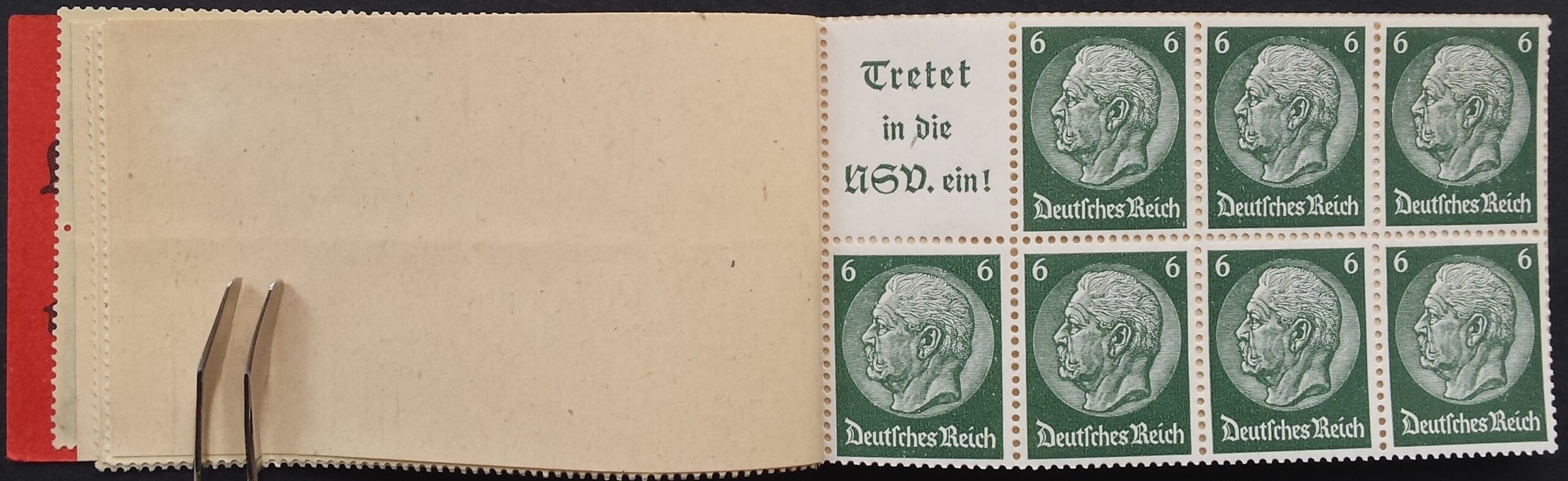 Vokietijos Reichas, kišeninė knygelė Nr 39.5, pilnas komplektas MiNr 512-517, 519 MNH** Vokietijos Reichas, kišeninė knygelė Nr 39.5, pilnas komplektas MiNr 512-517, 519 MNH**