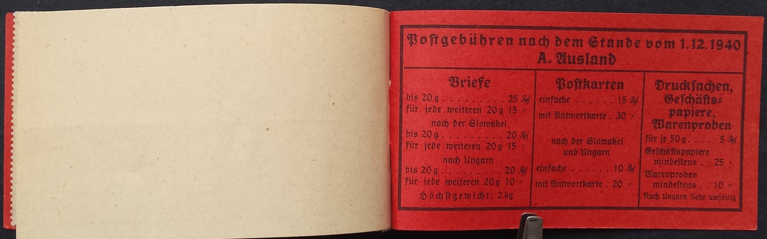 Vokietijos Reichas, kišeninė knygelė Nr 39.5, pilnas komplektas MiNr 512-517, 519 MNH** Vokietijos Reichas, kišeninė knygelė Nr 39.5, pilnas komplektas MiNr 512-517, 519 MNH**