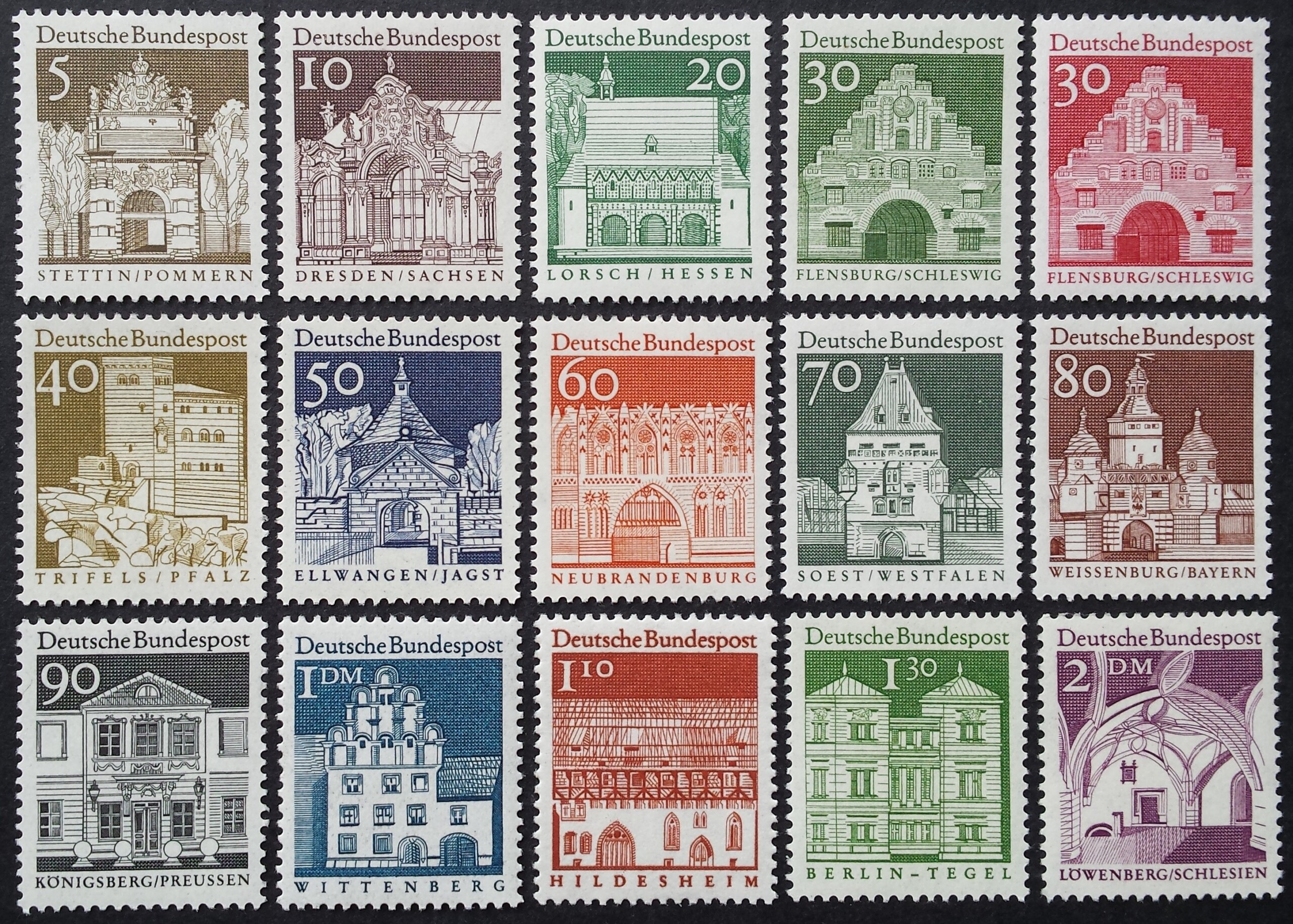 Vokietija, pilna serija MiNr 489-503 MNH**
