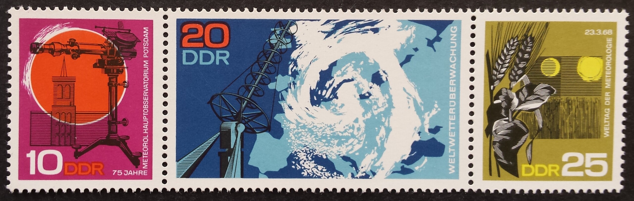 Vokietijos Demokratinė Respublika (VDR), pilna serija MiNr 1343-1345 MNH**