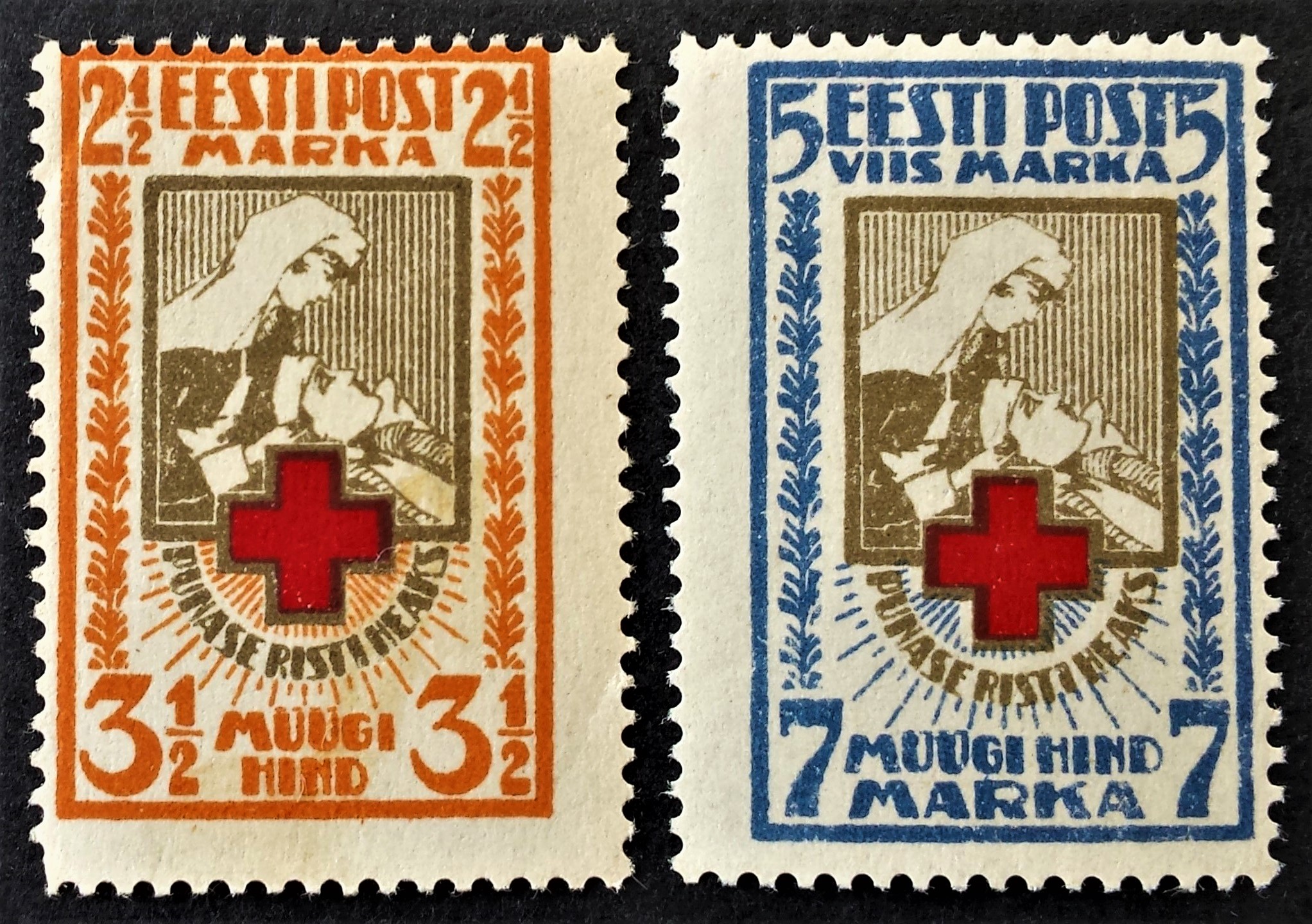 Estija, pilna serija, MiNr 29-30 (A) MLH* Vx1