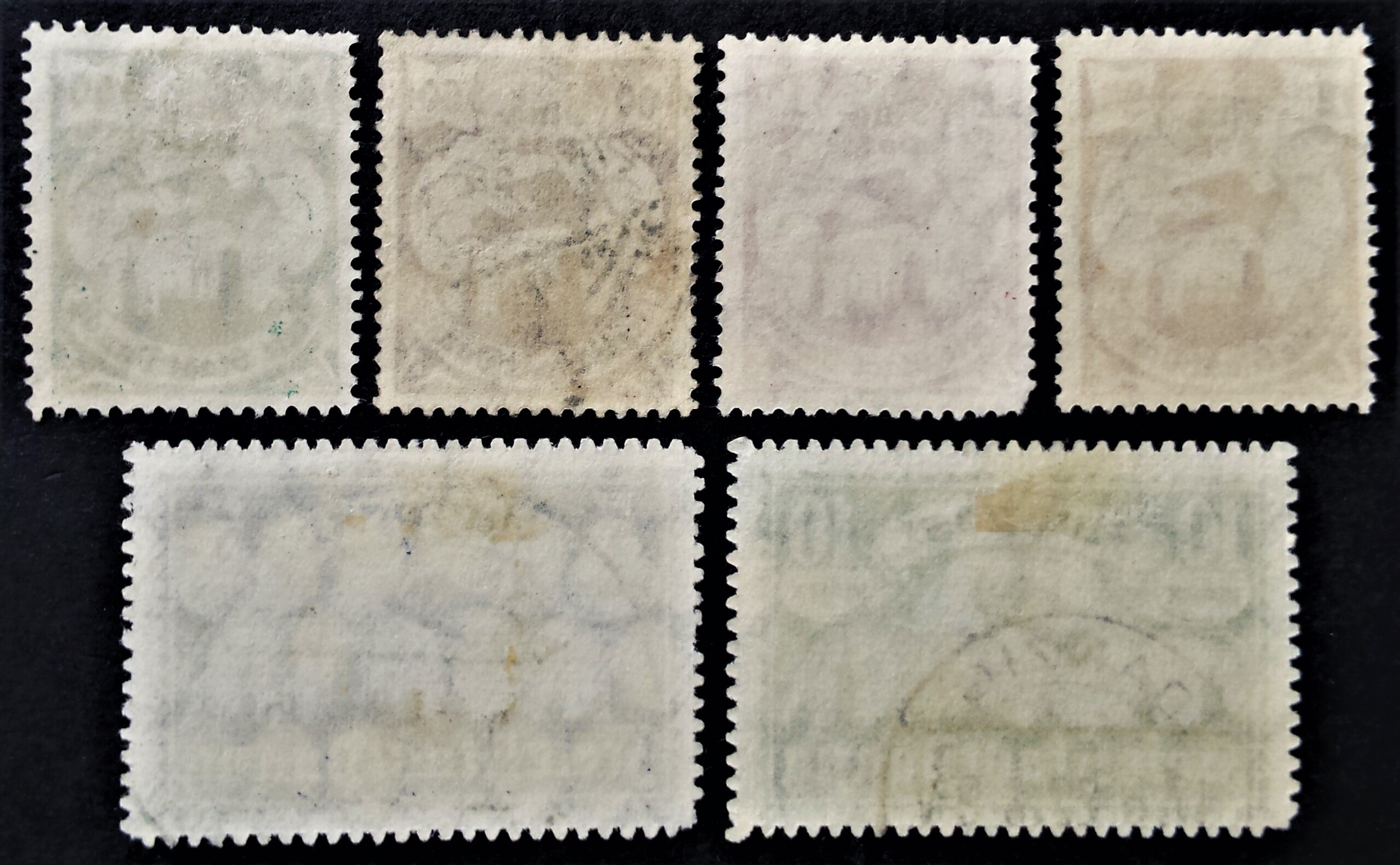 Laisvasis miestas Danzigas, pilna serija, oro paštas (II), MiNr 66-71 Used (O)