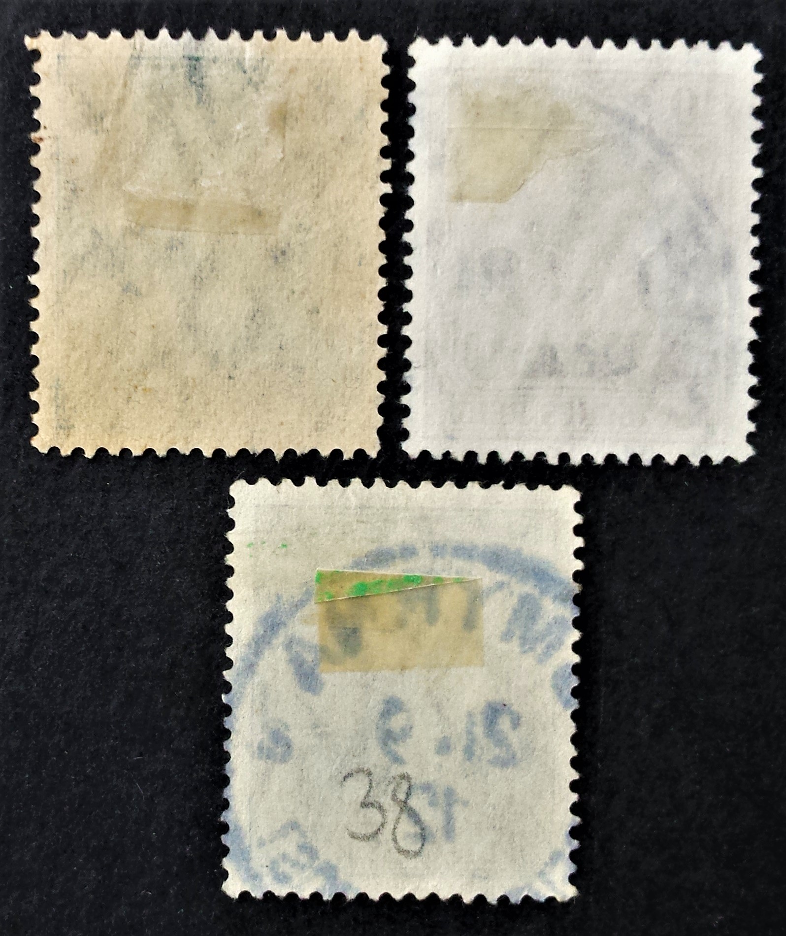 Vokietijos Reichas, Užsienio ir kolonijų paštas, Turkija MiNr 36-38 Used (O)