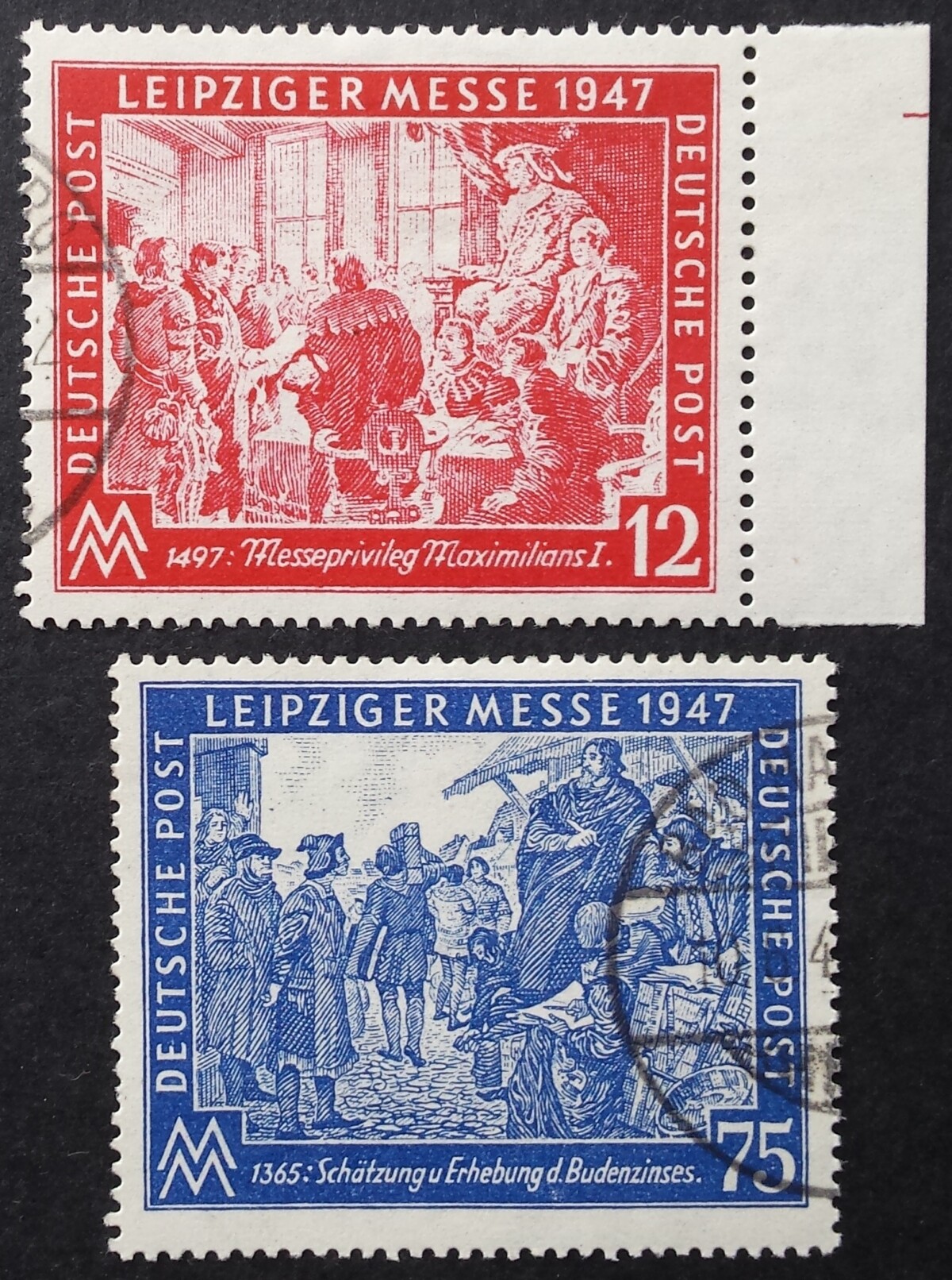 Pokario Vokietija, Sąjungininkų zona, pilna serija, MiNr 965-966 Used (O)