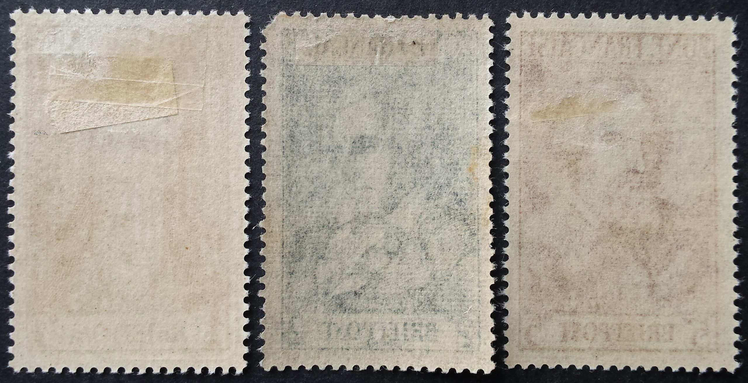 Pokario Vokietija, Prancūzų zona, MiNr 11-13 MLH*/MH*