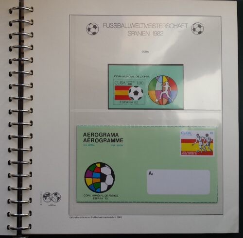 KOLEKCIJA "1982 m. Pasaulio futbolo čempionatas Ispanijoje" Lindner teminiame albume