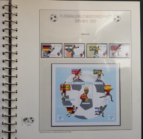 KOLEKCIJA "1982 m. Pasaulio futbolo čempionatas Ispanijoje" Lindner teminiame albume