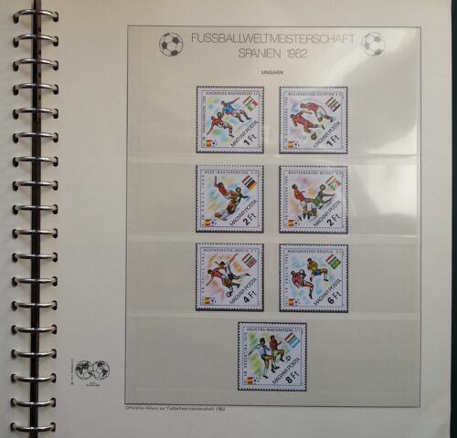KOLEKCIJA "1982 m. Pasaulio futbolo čempionatas Ispanijoje" Lindner teminiame albume