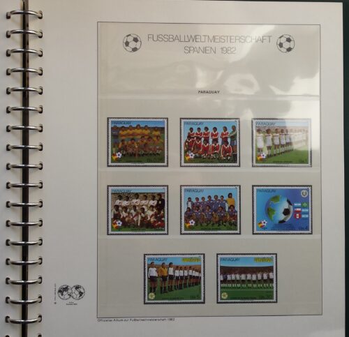 KOLEKCIJA "1982 m. Pasaulio futbolo čempionatas Ispanijoje" Lindner teminiame albume