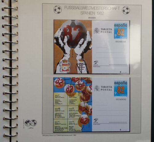 KOLEKCIJA "1982 m. Pasaulio futbolo čempionatas Ispanijoje" Lindner teminiame albume