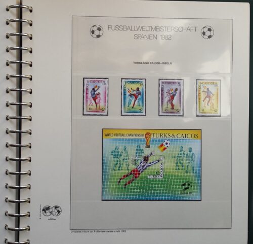KOLEKCIJA "1982 m. Pasaulio futbolo čempionatas Ispanijoje" Lindner teminiame albume