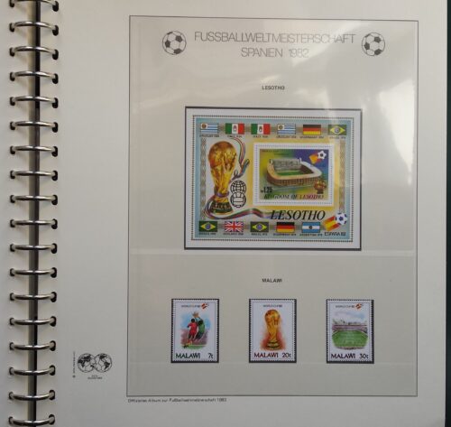 KOLEKCIJA "1982 m. Pasaulio futbolo čempionatas Ispanijoje" Lindner teminiame albume