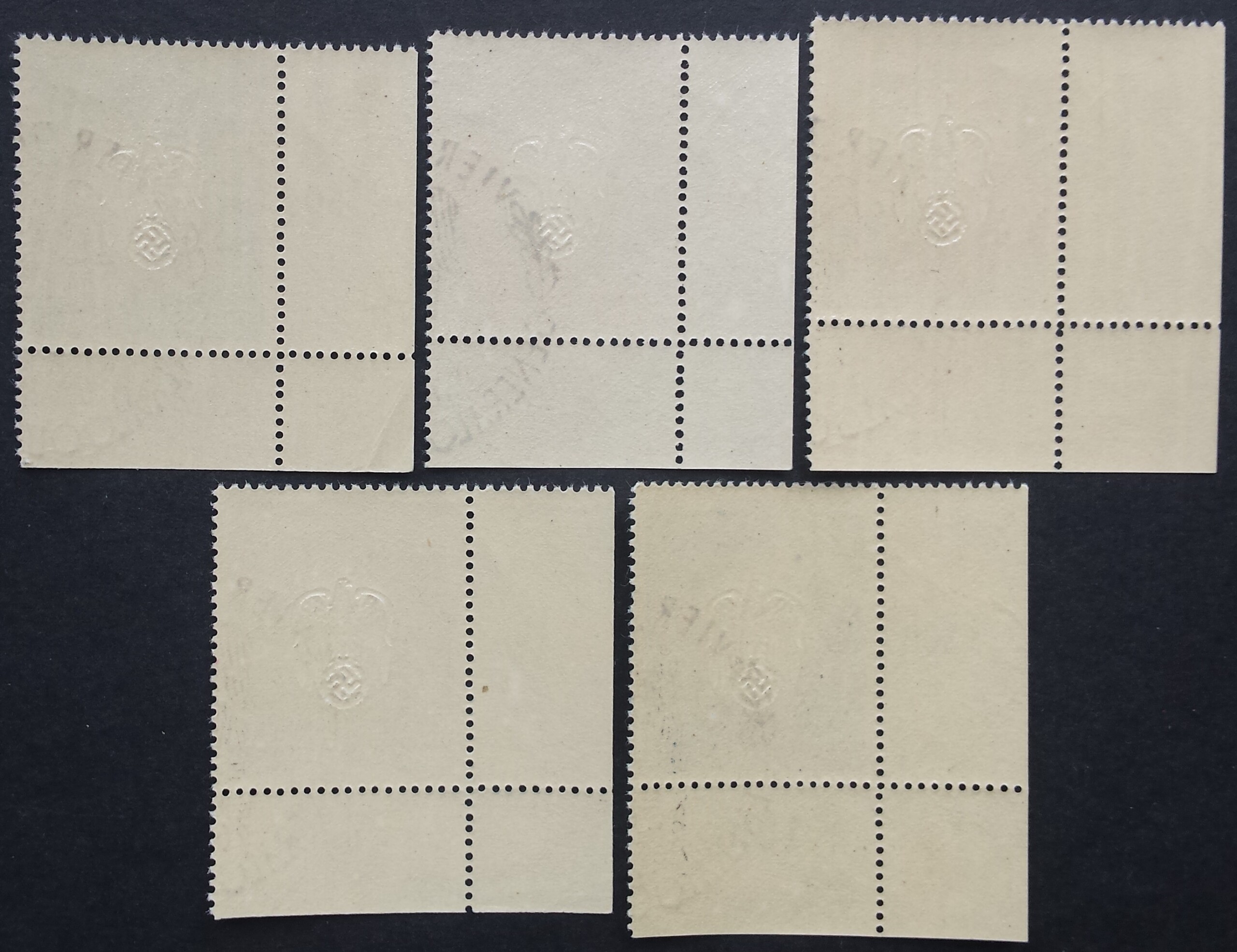 Vokietijos Reichas, Lenkijos okupacija, pilna serija, MiNr 105-109 Used (O)