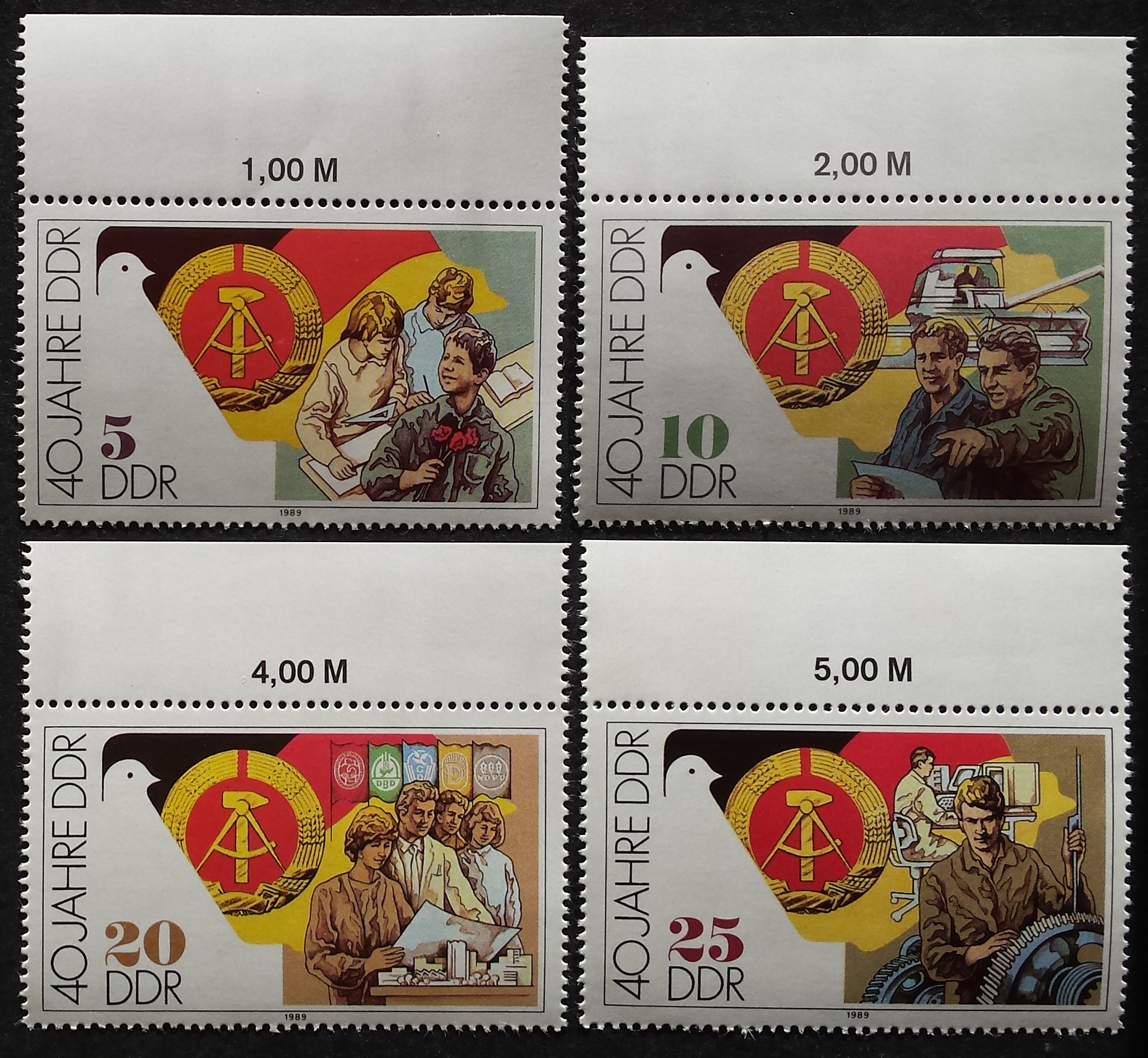 Vokietijos Demokratinė Respublika (VDR), pilna serija MiNr 3279-3282 MNH**