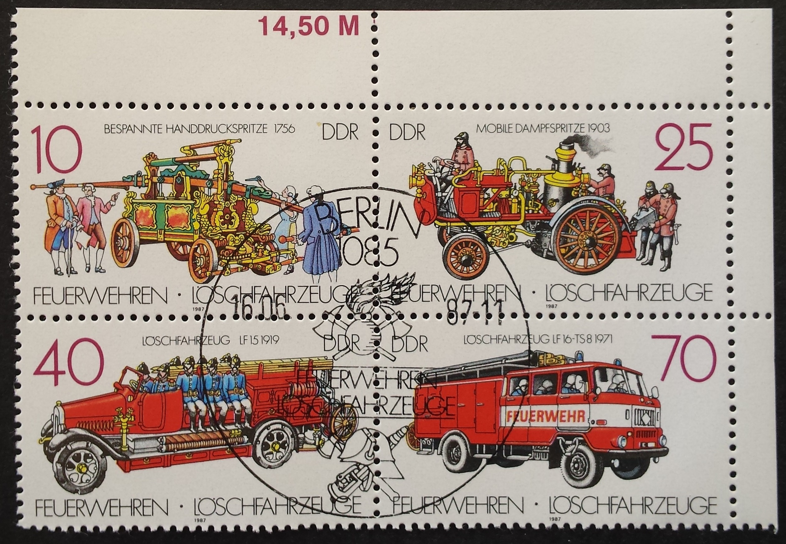 Vokietijos Demokratinė Respublika (VDR), pilna serija, MiNr 3101-3104 Used (O)