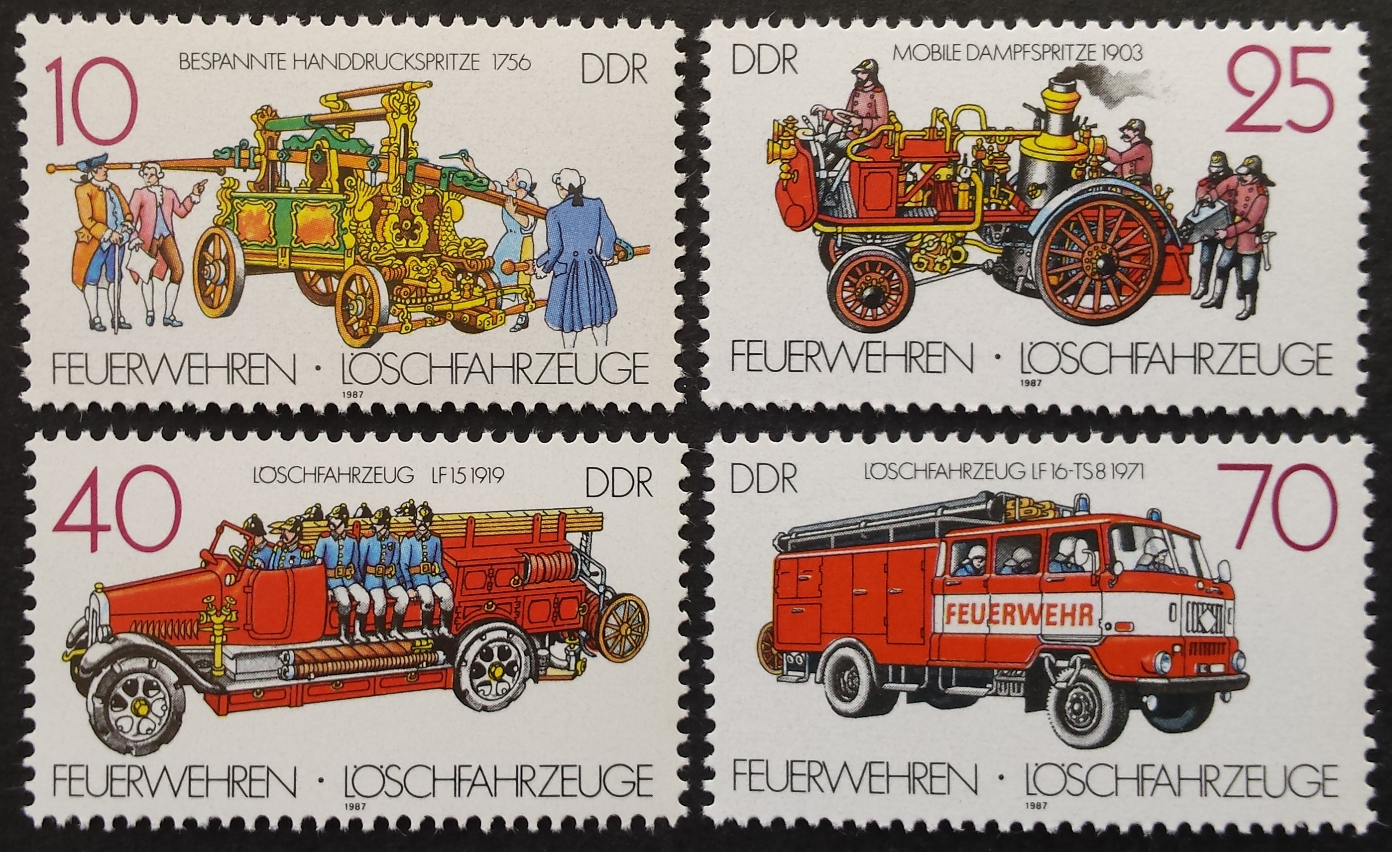 Vokietijos Demokratinė Respublika (VDR), pilna serija, MiNr 3101-3104 MNH**