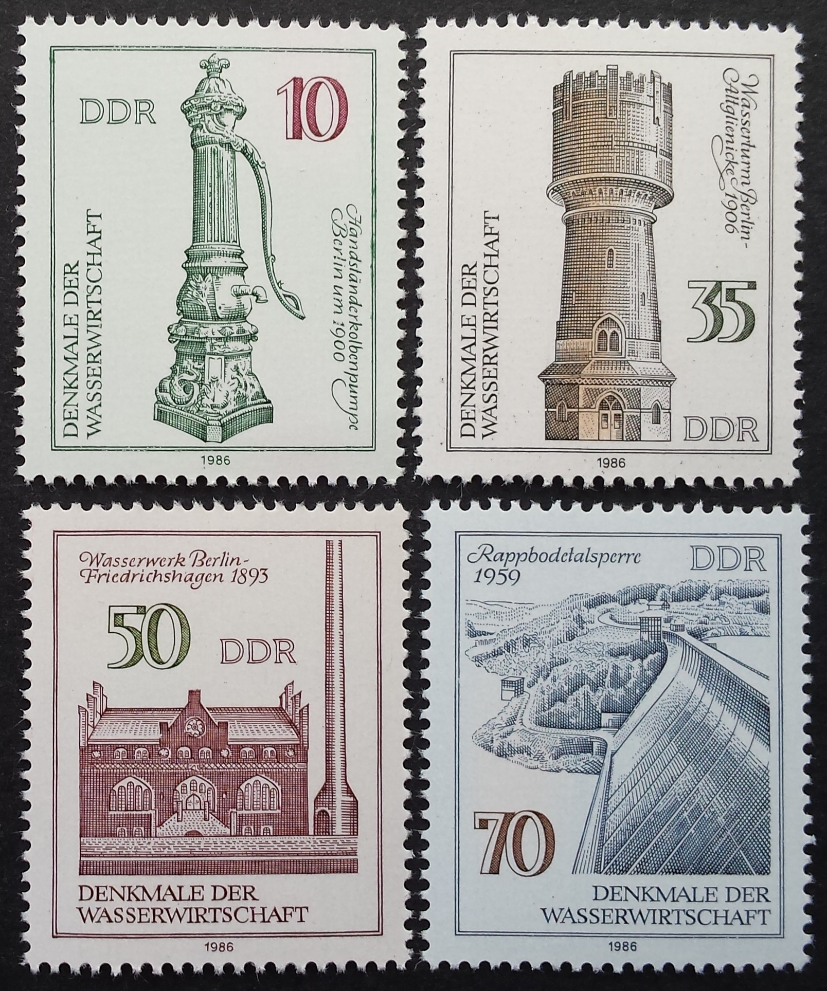 Vokietijos Demokratinė Respublika (VDR), pilna serija, MiNr 2993-2996 MNH**