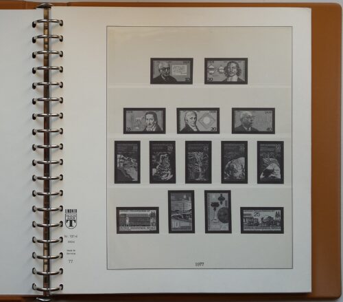 Albumas VDR pašto ženklams 1977-1978m. LINDNER