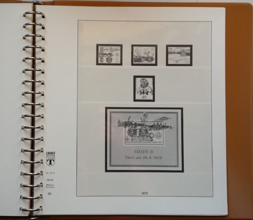 Albumas VDR pašto ženklams 1977-1978m. LINDNER