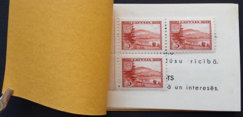 Latvija, kišeninė knygelė su MiNr 264-267, 269 MNH**