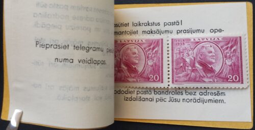 Latvija, kišeninė knygelė su MiNr 264-267, 269 MNH**