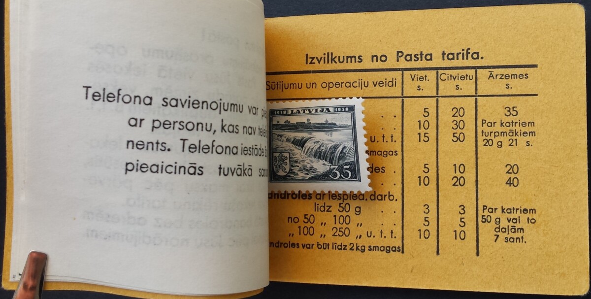 Latvija, kišeninė knygelė su MiNr 264-267, 269 MNH**
