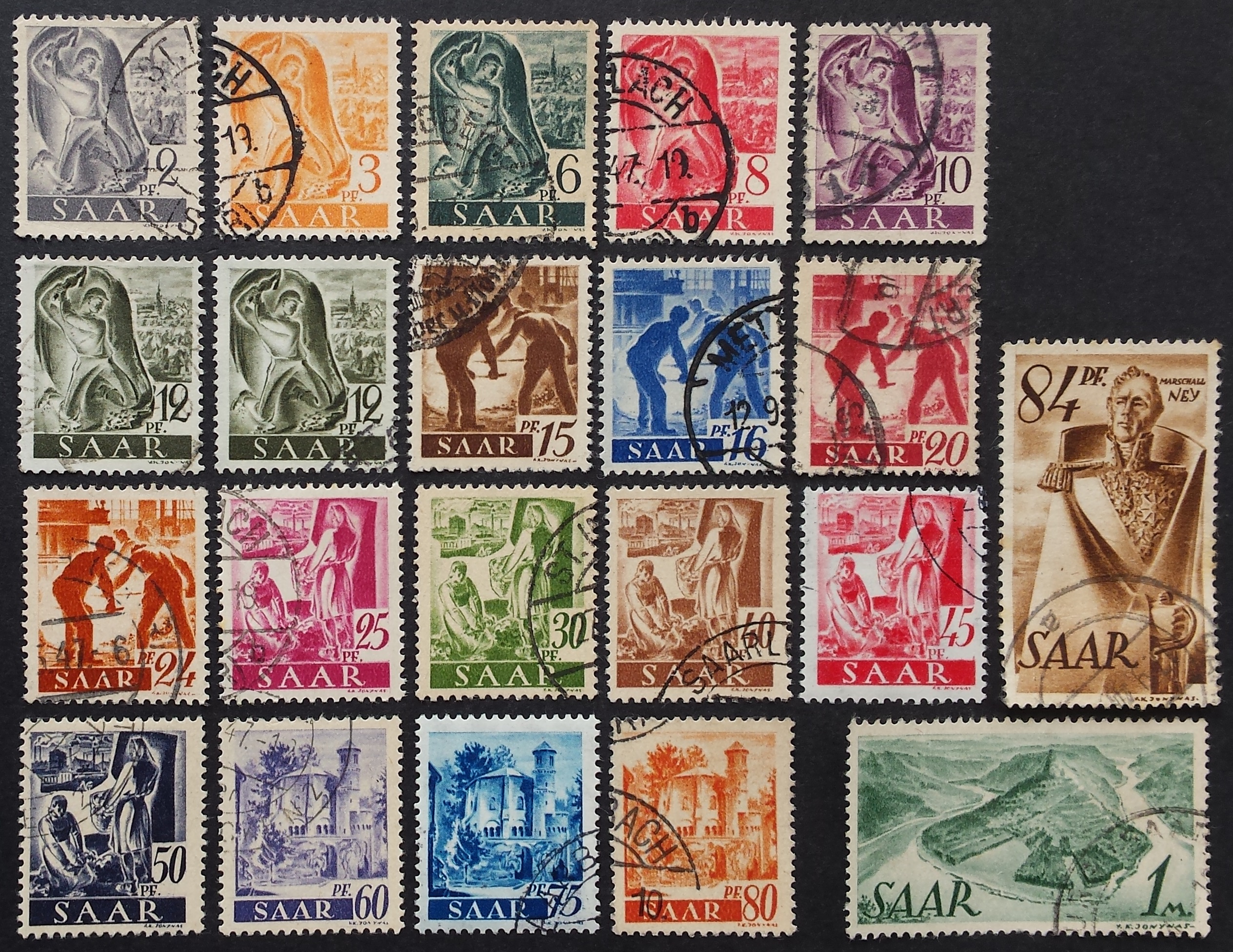 Saras, pilna serija, MiNr 206-225 Used (O)