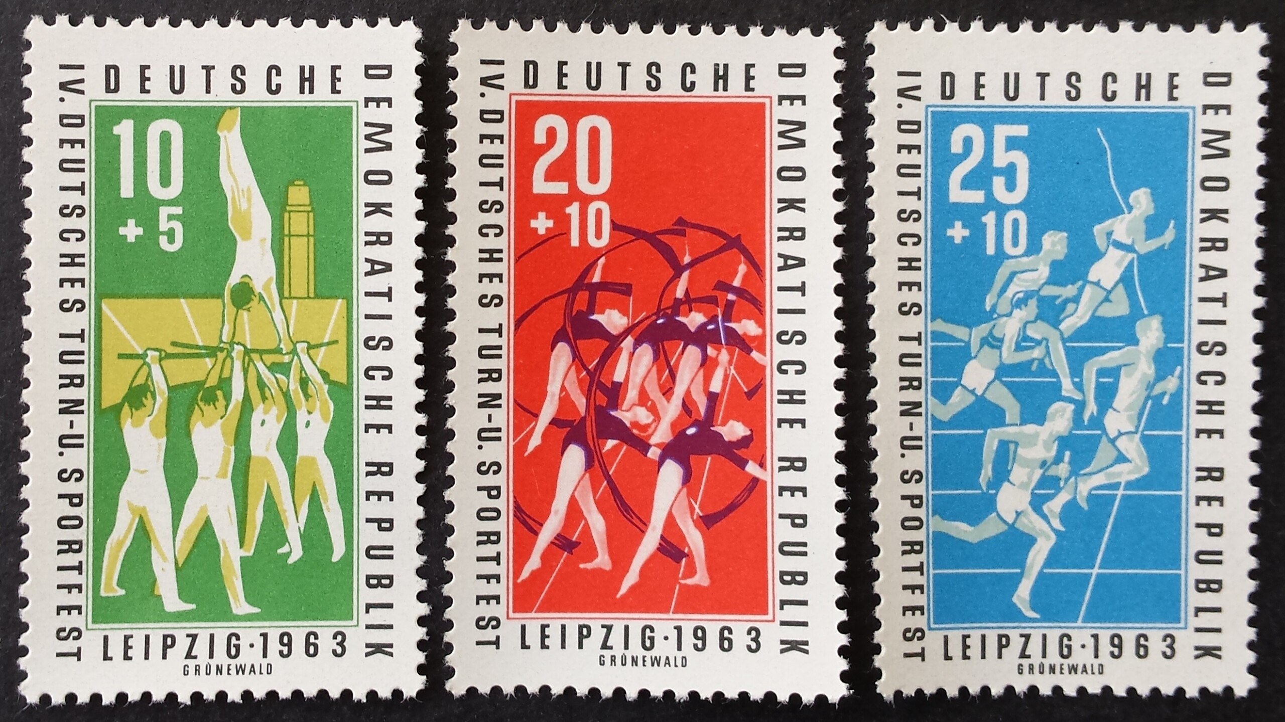 Vokietijos Demokratinė Respublika (VDR), pilna serija, MiNr 963-965 MNH**