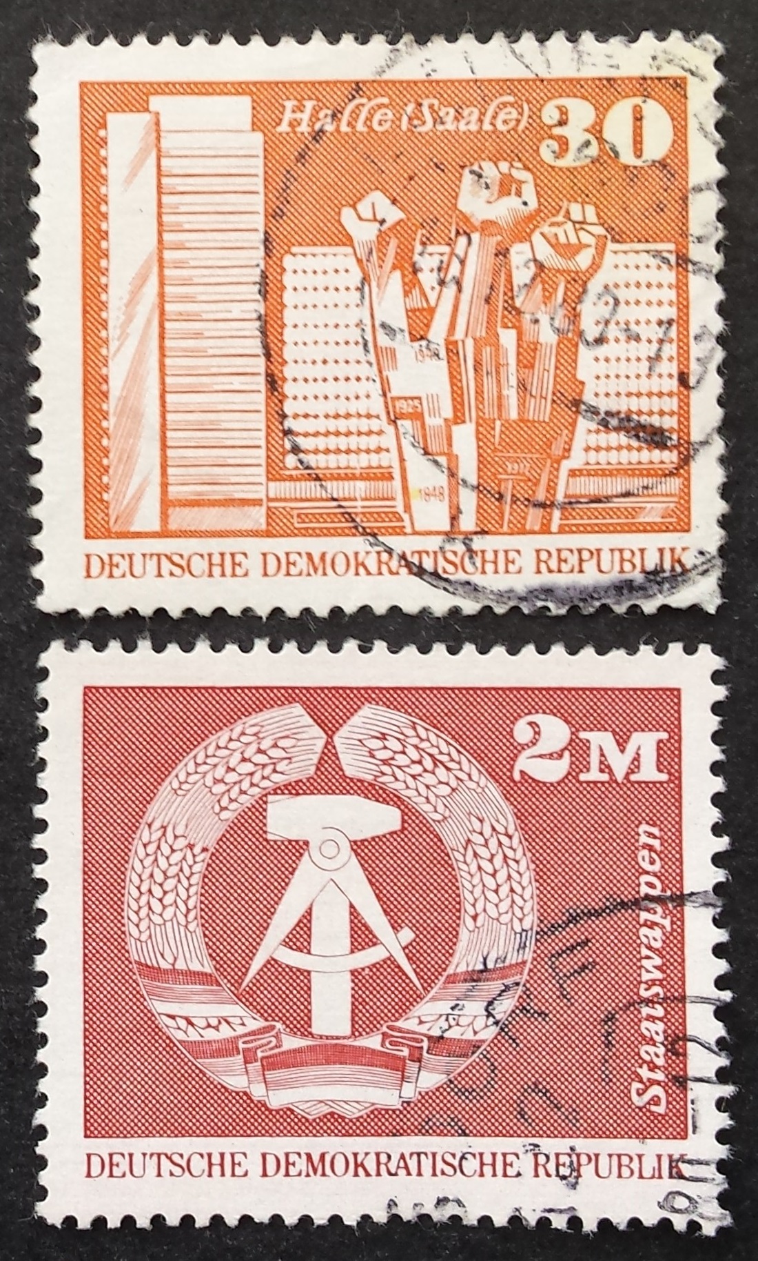 Vokietijos Demokratinė Respublika (VDR), pilna serija, MiNr 1899-1900 Used (O)