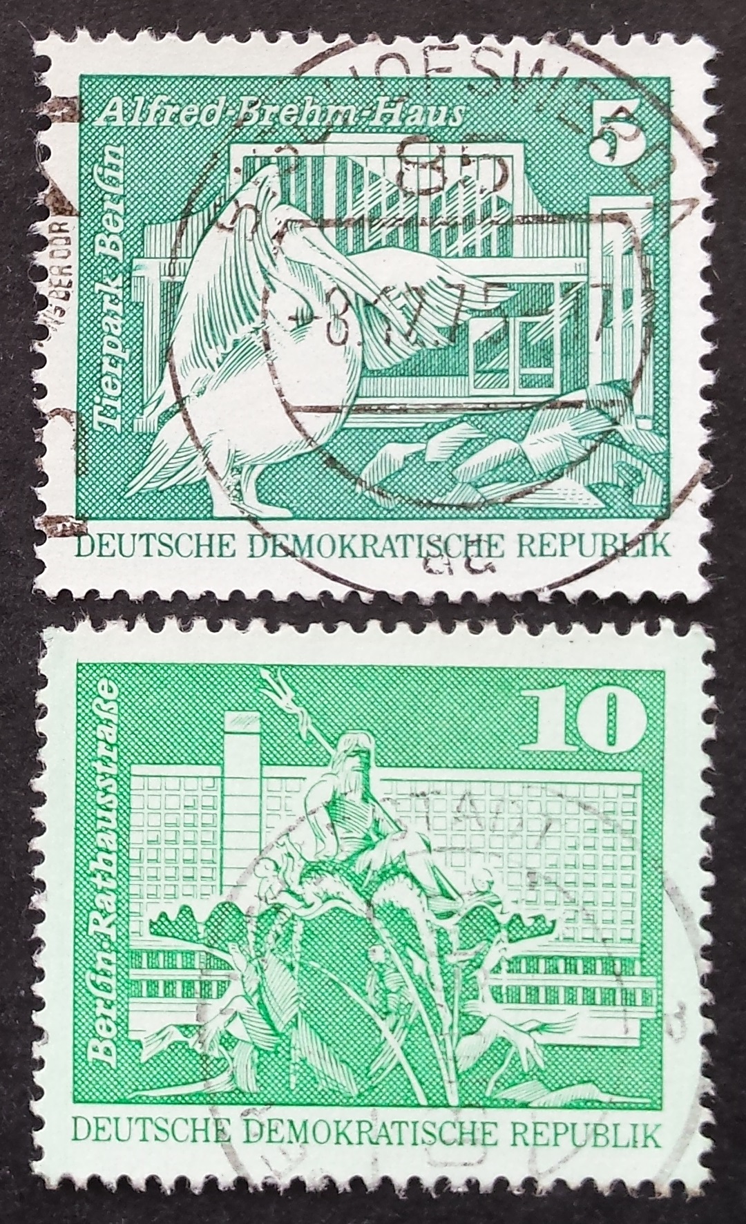 Vokietijos Demokratinė Respublika (VDR), pilna serija, MiNr 1842-1843 Used (O)