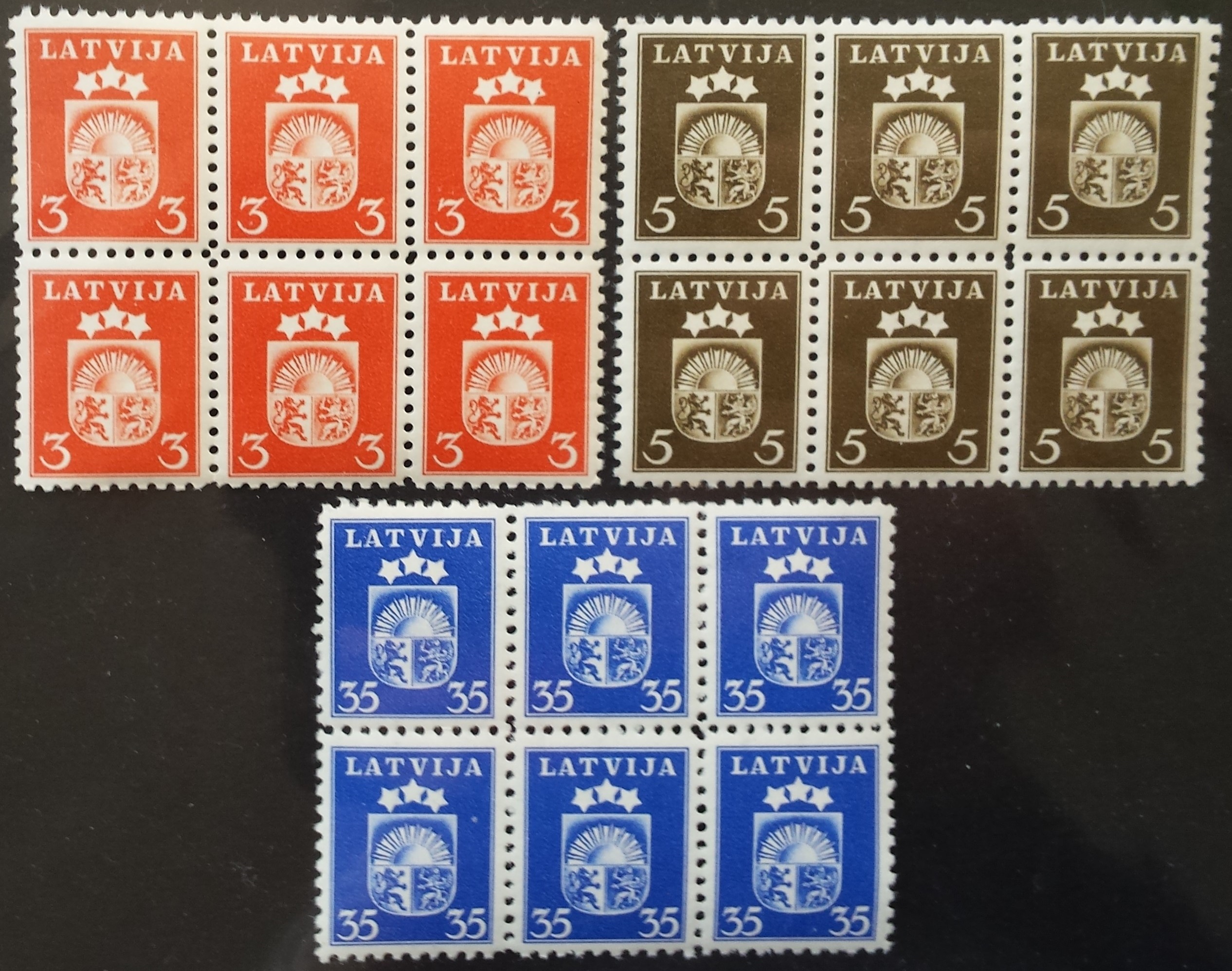 Latvija, MiNr 283-284, 289 MNH**
