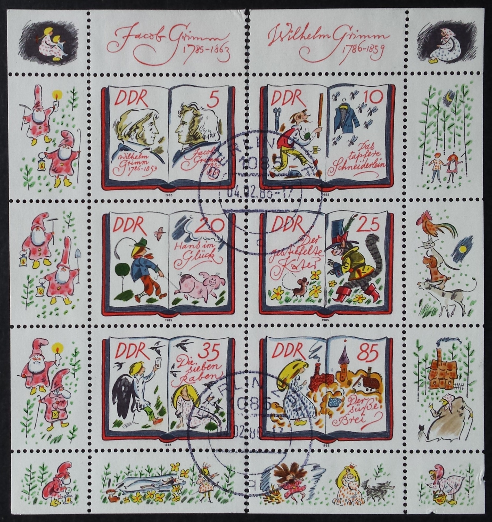 Vokietijos Demokratinė Respublika (VDR), pilna serija MiNr 2987-2992 Used (O)