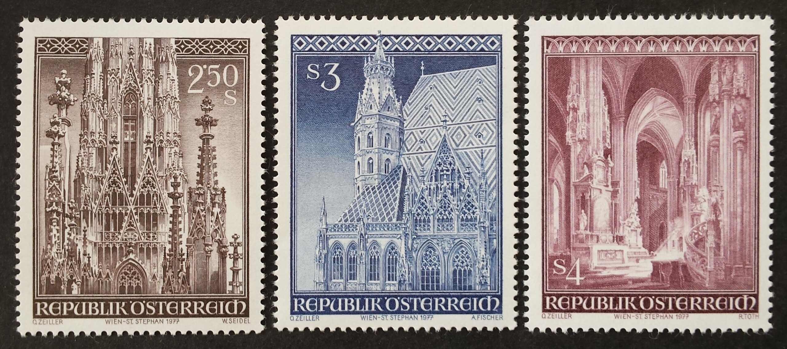 Austrija, pilna serija, MiNr 1544-1546 MNH**