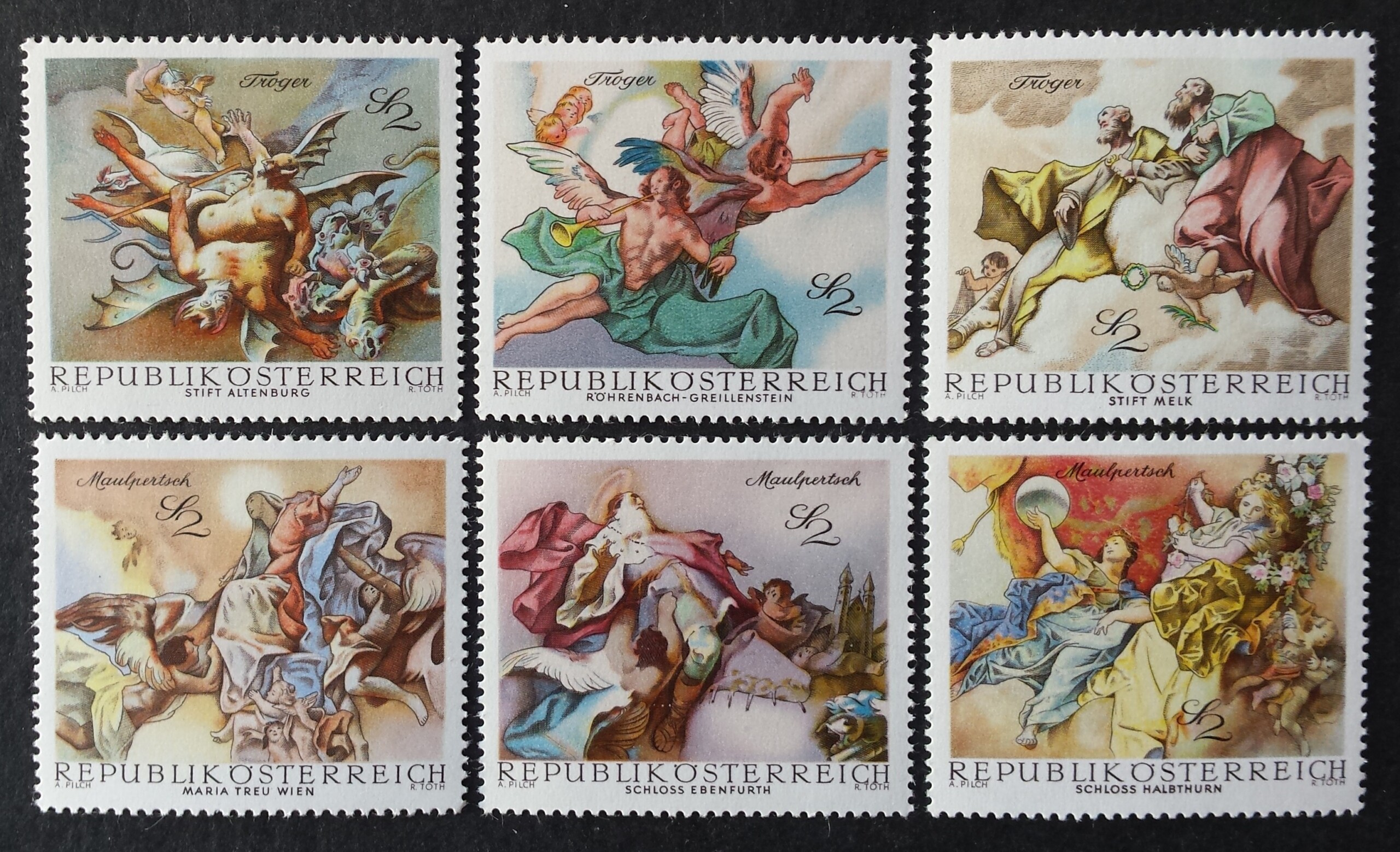 Austrija, pilna serija, MiNr 1278-1283 MNH**