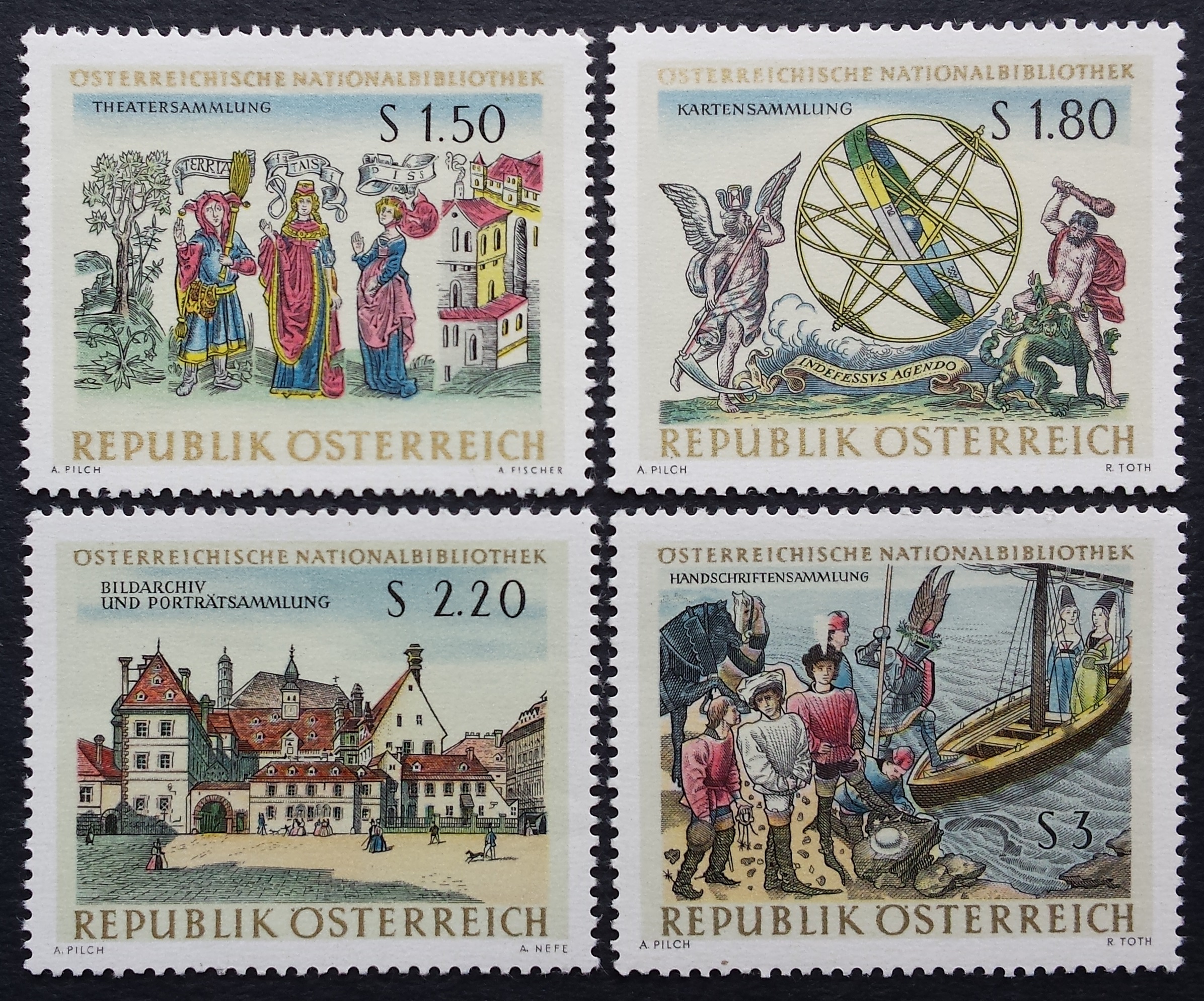 Austrija, pilna serija, MiNr 1218-1221 MNH**