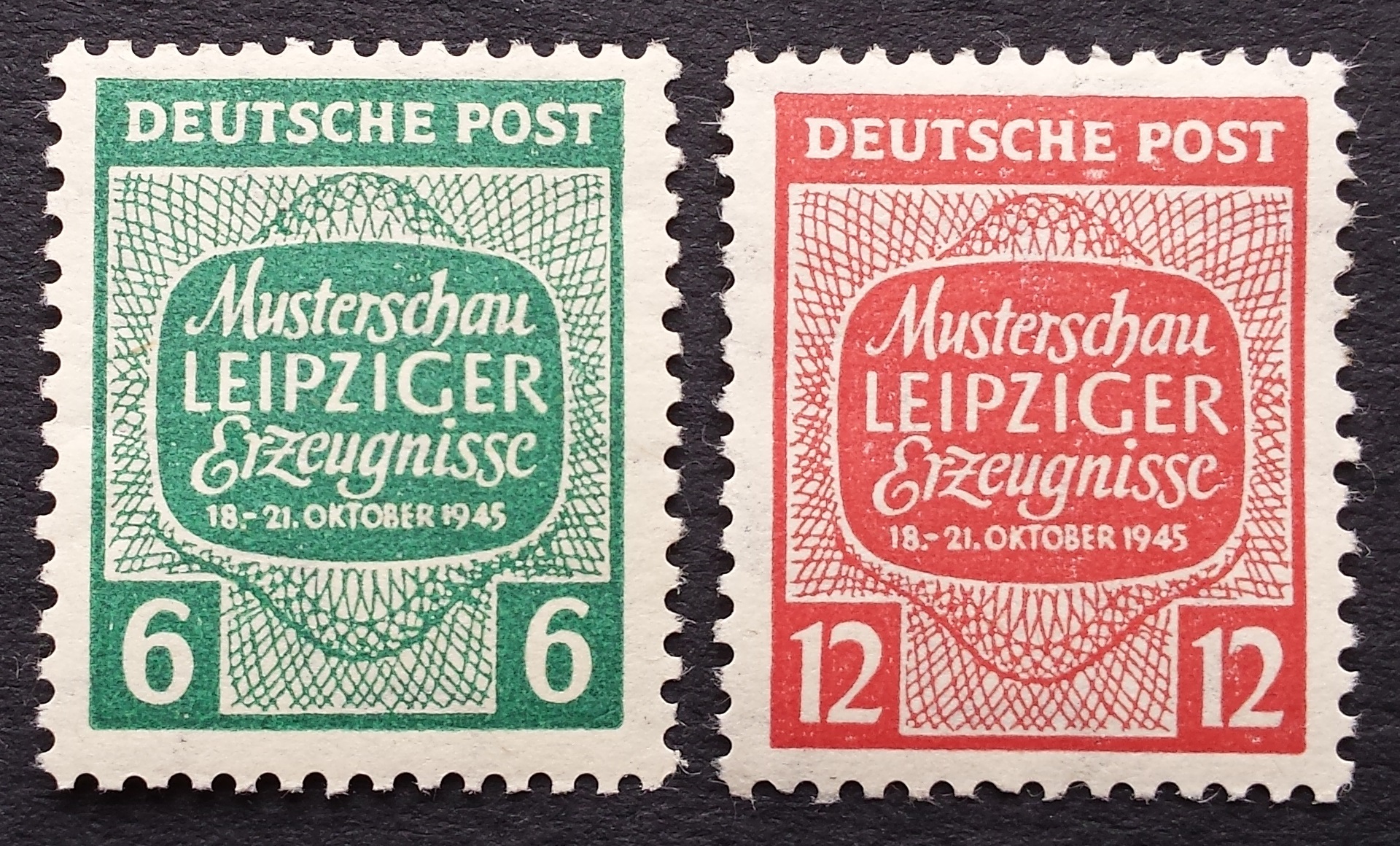 Pokario Vokietija, Sovietų zona, pilna serija MiNr 124-125 (Y) MLH*