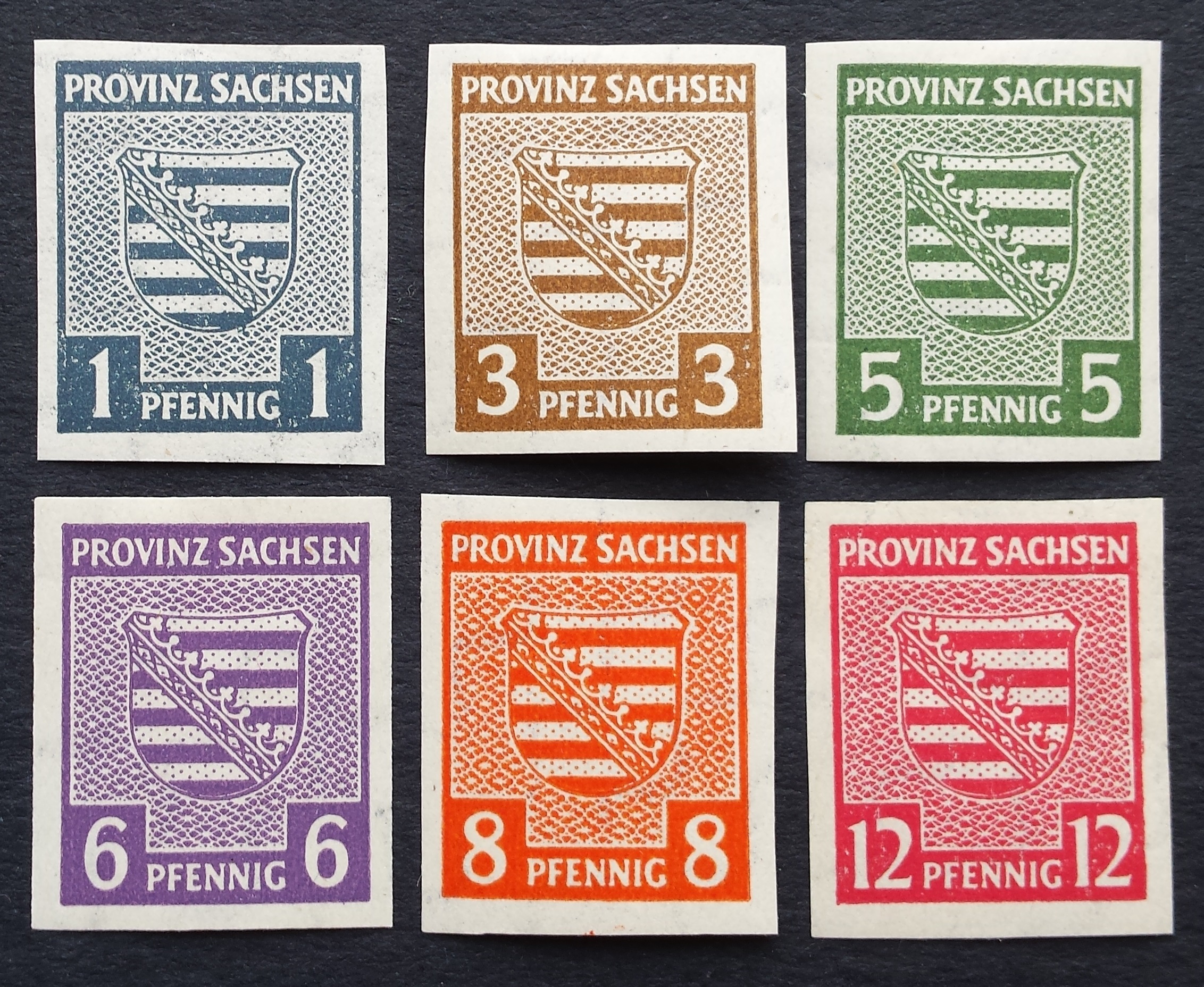 Pokario Vokietija, Sovietų zona, pilna serija, MiNr 66-71 (X) MLH*