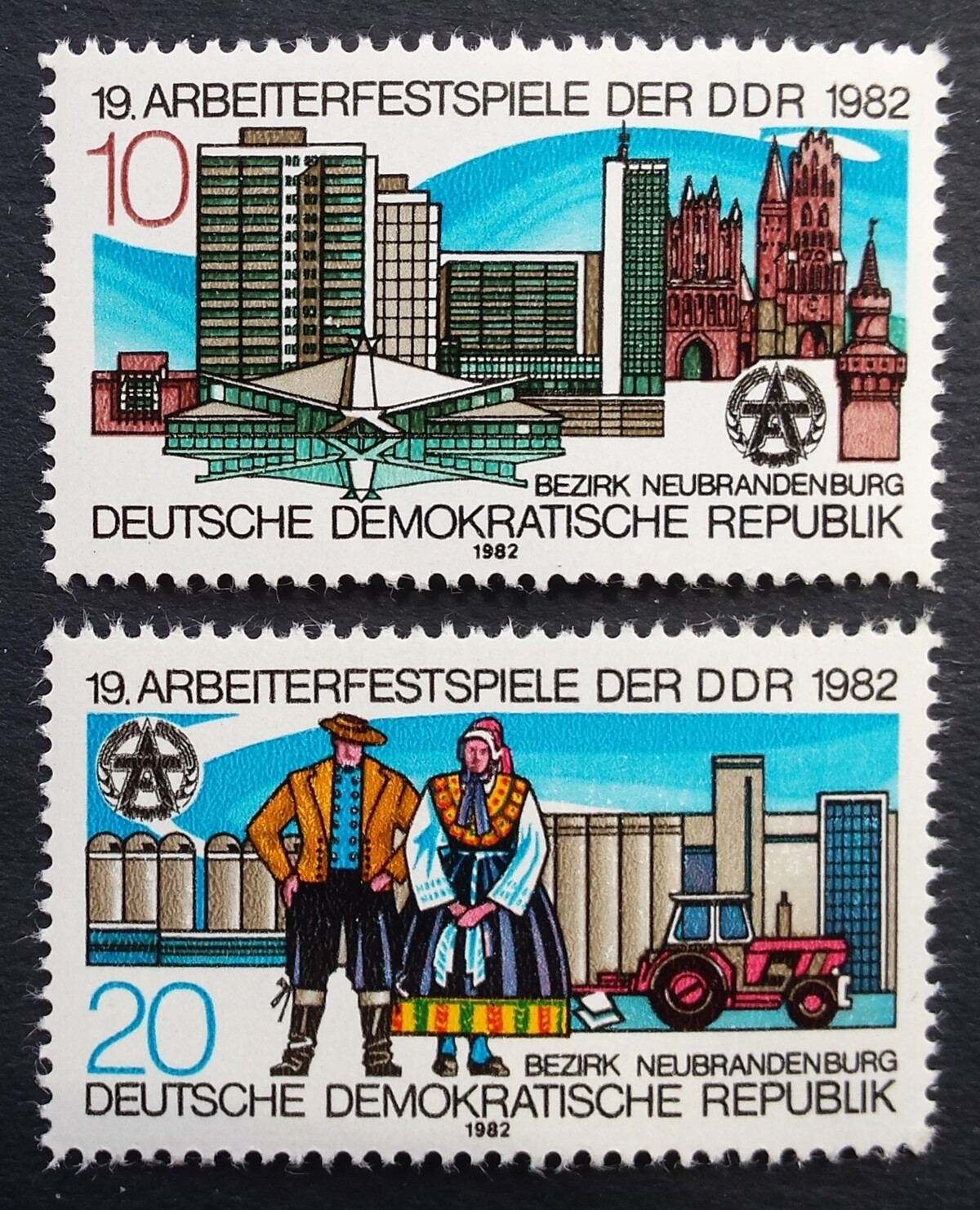 Vokietijos Demokratinė Respublika (VDR), pilna serija, MiNr 2706-2707 MNH**