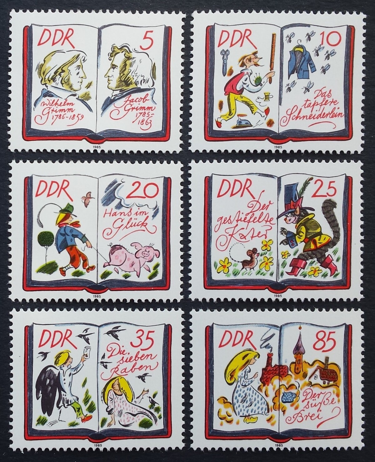 Vokietijos Demokratinė Respublika (VDR), pilna serija, MiNr 2987-2992 MNH**