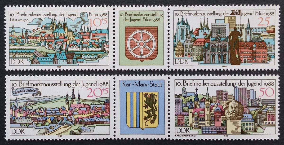 Vokietijos Demokratinė Respublika (VDR), pilna serija, MiNr 3173-3176 MNH**