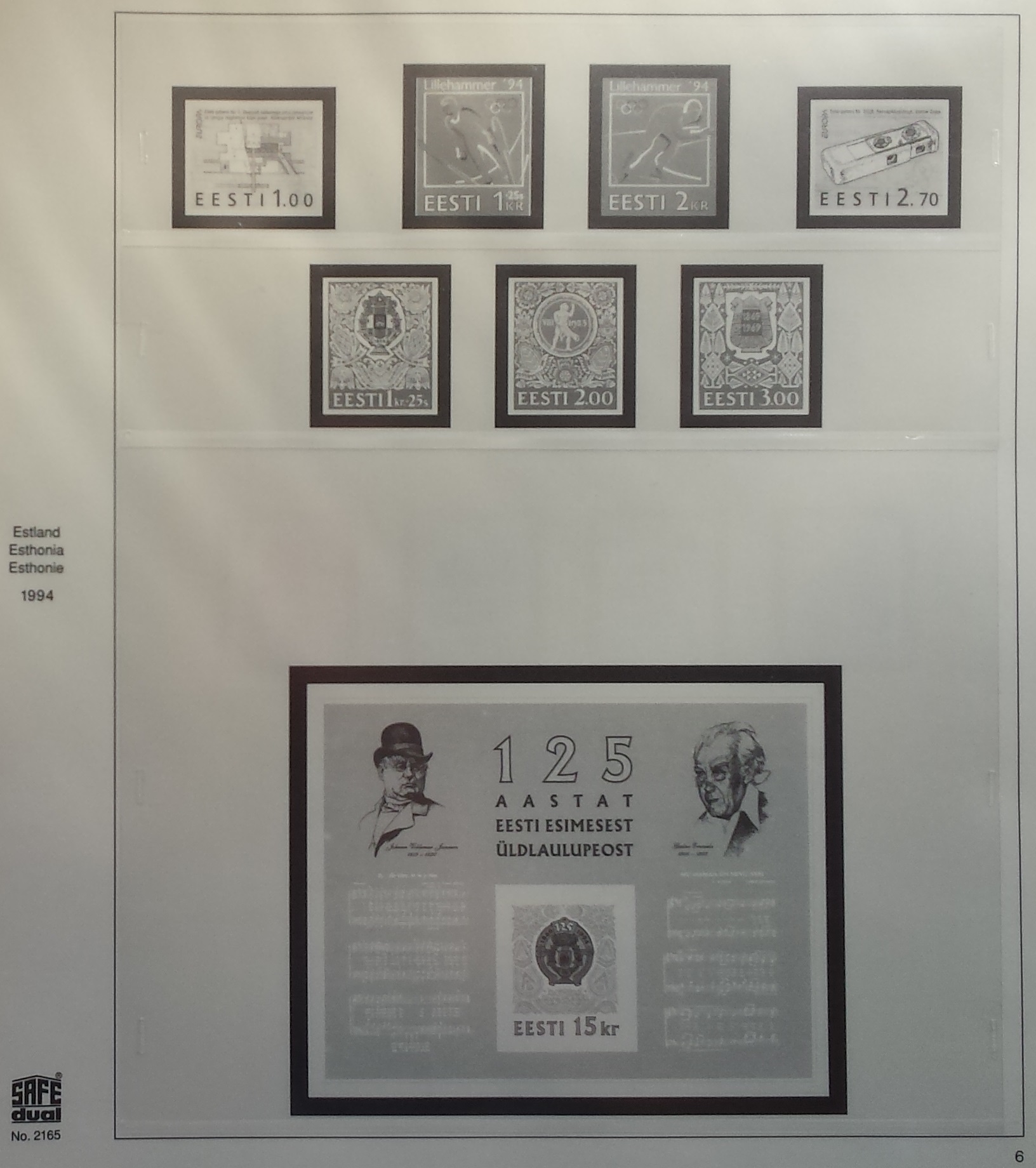 Albumas Estijos 1991-1995 m. pašto ženklams SAFE Albumas Estijos 1991-1995 m. pašto ženklams SAFE